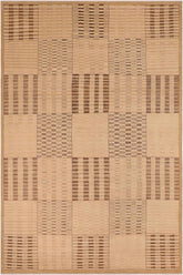handmade Modern Gabbeh Beige Brown Hand Knotted RECTANGLE 100% WOOL area rug 10  x 14